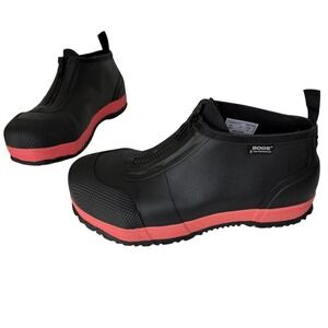 Bogs Unisex Waterproof Rubber Rain Shoe Booties Sz 7‎ Women Sz 5 Men Zip Front